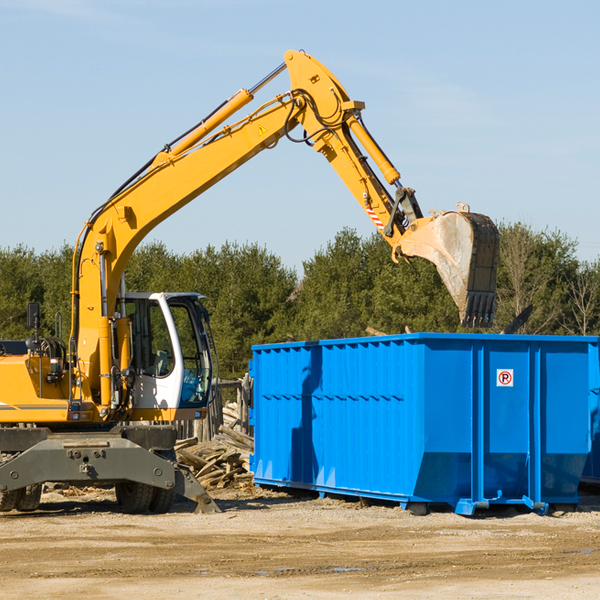 what size residential dumpster rentals are available in Edgecombe County NC